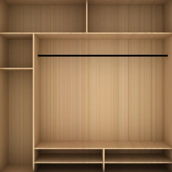 Wardrobe shelf shelving — Stock Photo, Image