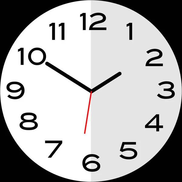 10分钟到2点或者10分钟到2点模拟时钟 图标设计使用图解平面设计 — 图库矢量图片