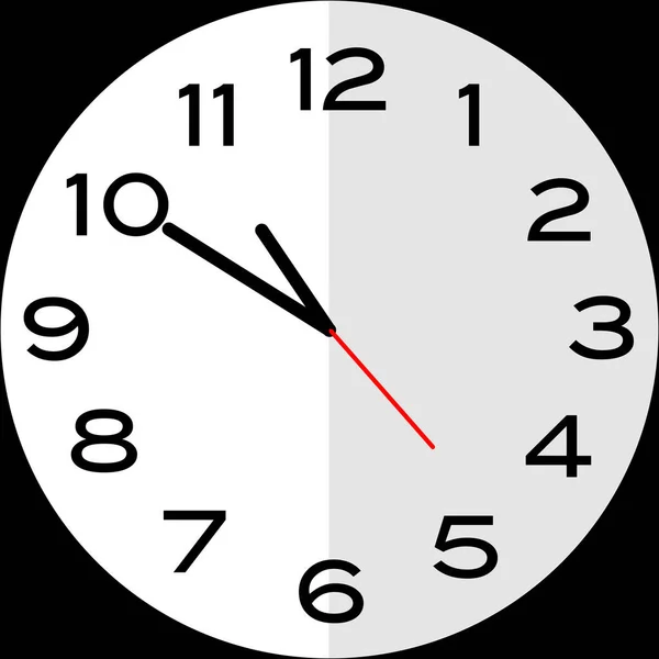 Minutos Las Punto Minutos Las Punto Reloj Analógico Icono Diseño — Vector de stock