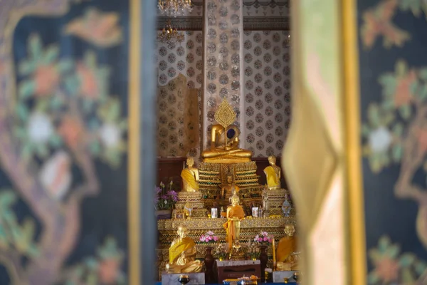 Nonthaburi Thailand Dezembro 2021 Wat Chaloem Phra Kiat Worawihan Temple — Fotografia de Stock