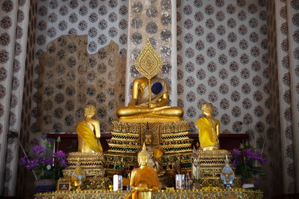 Nonthaburi Thailand Dezembro 2021 Wat Chaloem Phra Kiat Worawihan Temple — Fotografia de Stock