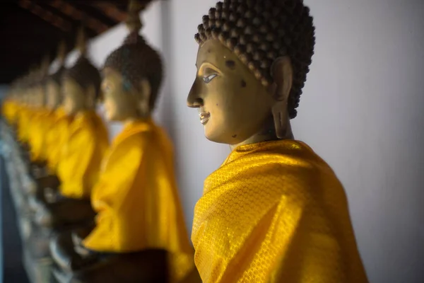 Buddha Sculpture Wat Phra Sawi Sawi District Chumphon Province Important — Stockfoto