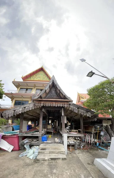 Ancient Waterfront Pavilion Wat Dan Somrong Temple — Stock Photo, Image