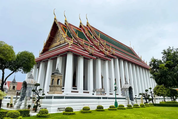 Ancient Ordination Hall Wat Suthat Thep Wararam Temple Famous Place — Photo