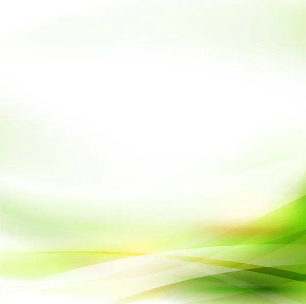 Fond de flux vert lisse abstrait, vecteur & illustration — Image vectorielle