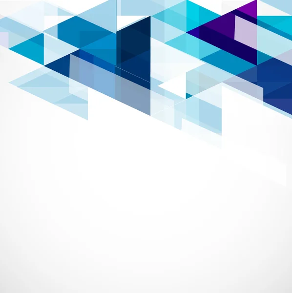 Plantilla abstracta geométrica azul moderna, ilustración vectorial — Vector de stock