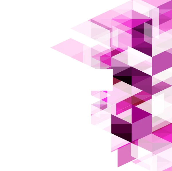 Plantilla abstracta geométrica púrpura moderna, ilustración vectorial — Vector de stock