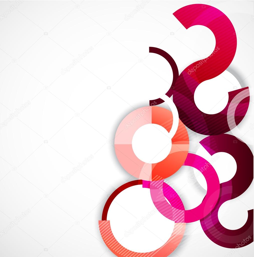 Rings geometric shapes abstract background , vector illustration