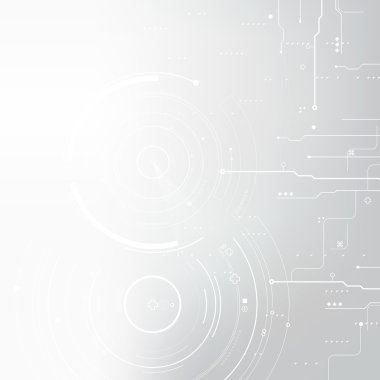 yüksek teknolojili parlak devre arkaplanı, vektör illüstrasyonu 