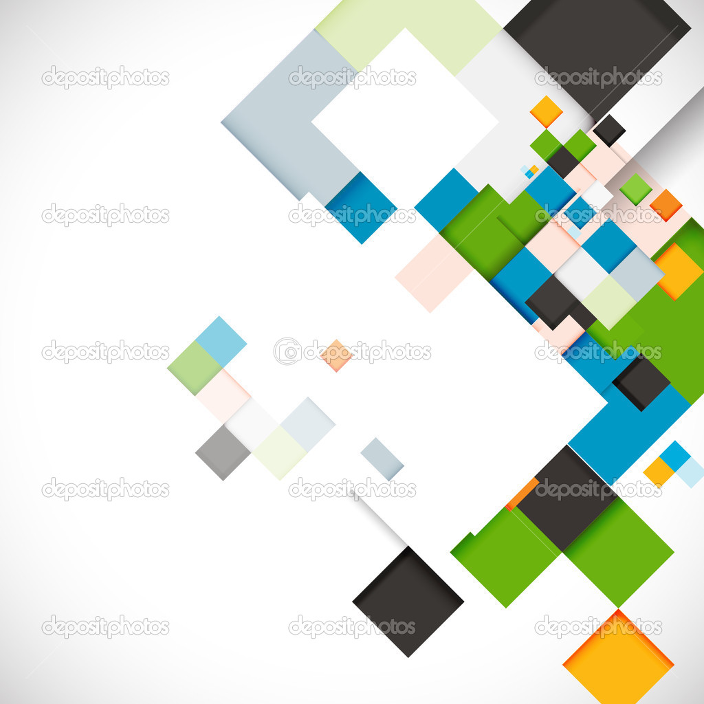 Abstract colorful modern geometric template, vector & illustration