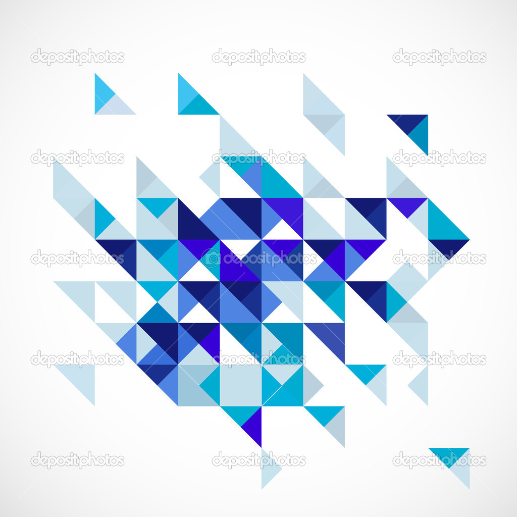 Abstract blue modern geometric business template,  vector & illustration