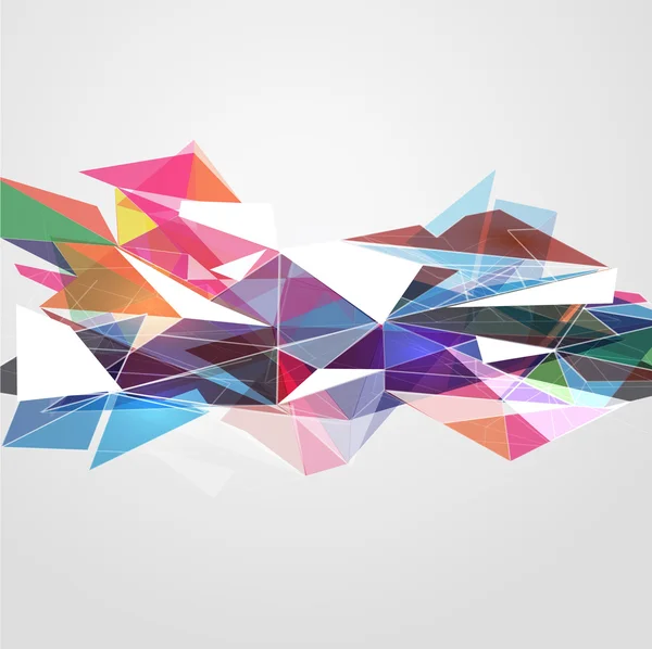 Abstracte mesh kleurrijke met lijnen sjabloon, vectorillustratie — Stockvector