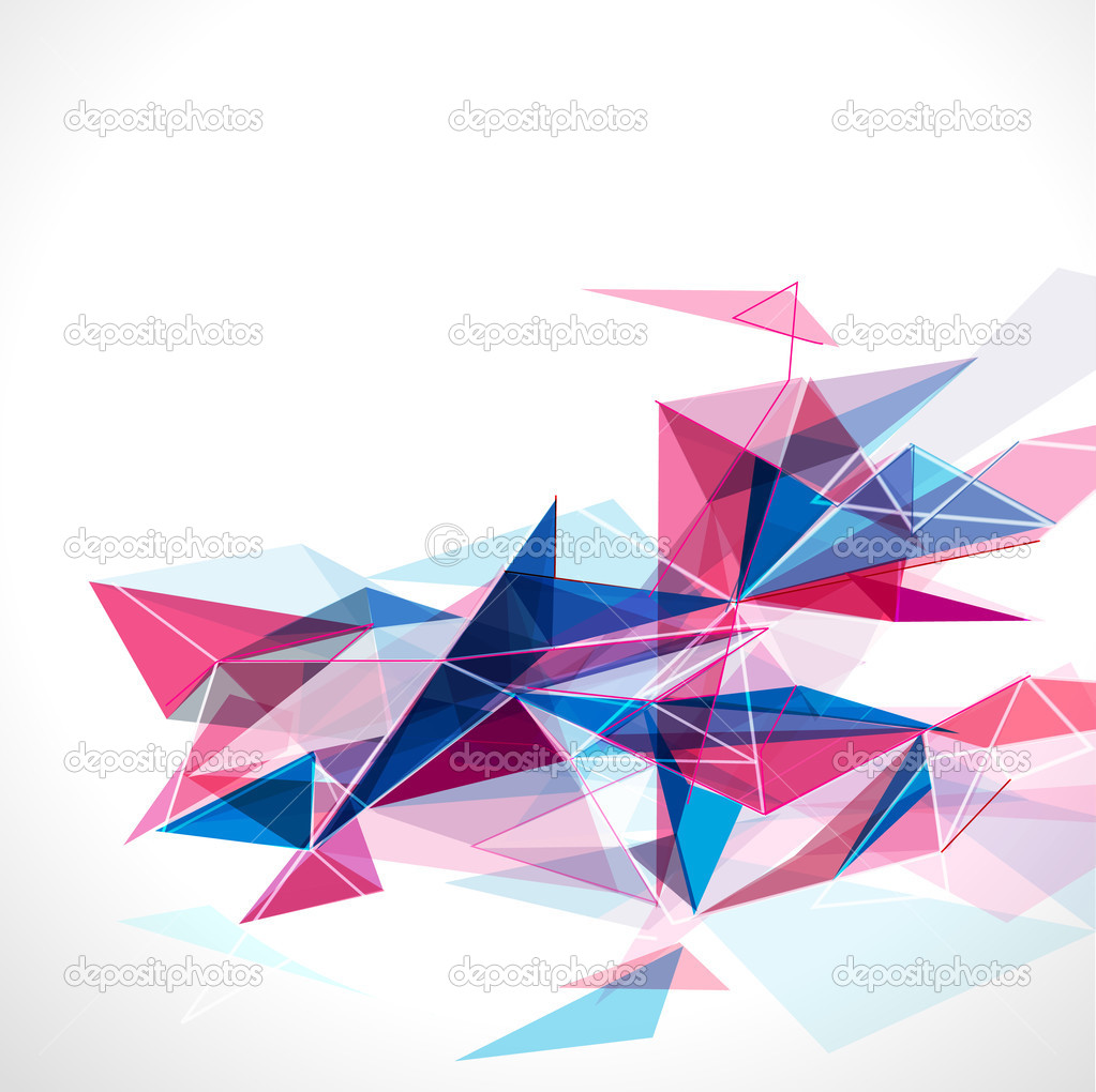 Abstract mesh colorful with lines template, vector illustration