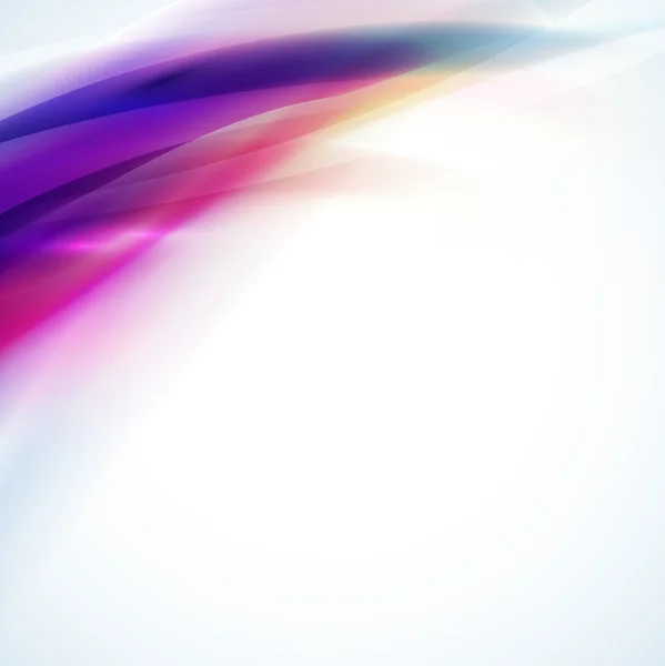 Elemento di flusso colorato liscio astratto su sfondo bianco, vettoriale e illustrazione — Vettoriale Stock