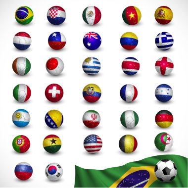Futbol topuyla (futbol) bayrak Brezilya 2014, Futbol Turnuvası