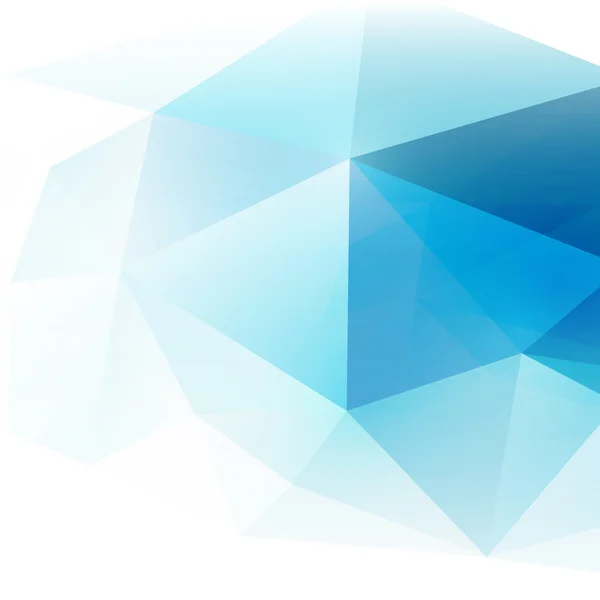 Abstracte veelhoek achtergrond in blauwe Toon, vectorillustratie — Stockvector