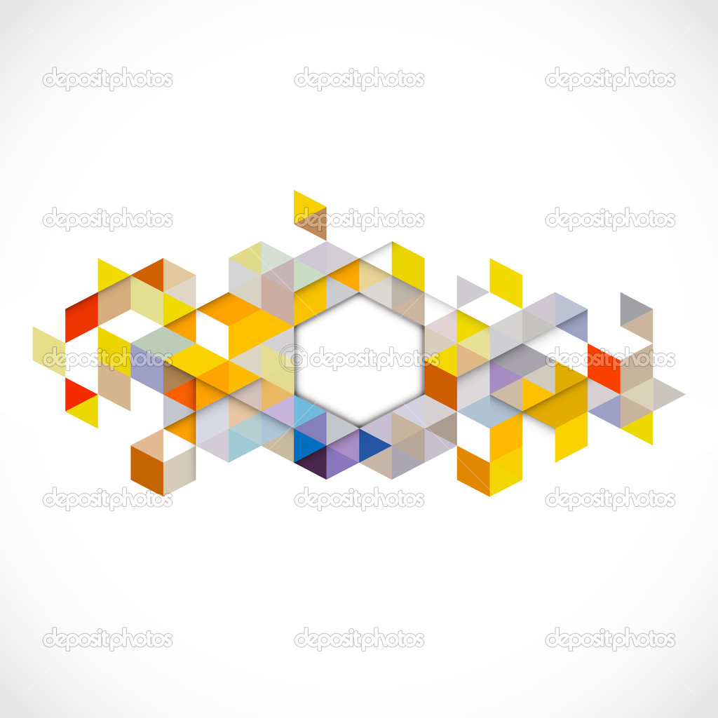 Abstract colorful modern geometric template and space for text, vector & illustration