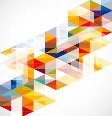 Modern eometrical arka şablonu, vektör çizim 