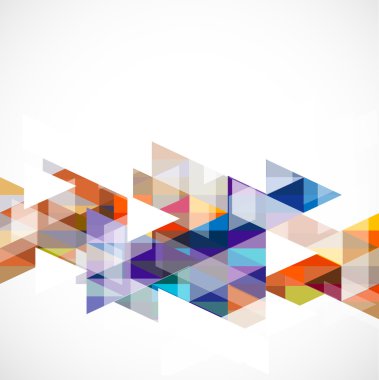 Modern renkli geometrik soyut şablon, vektör çizim