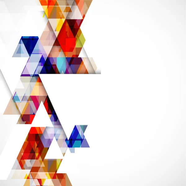 Современный красочный геометрический абстрактный шаблон на белом фоне — стоковый вектор