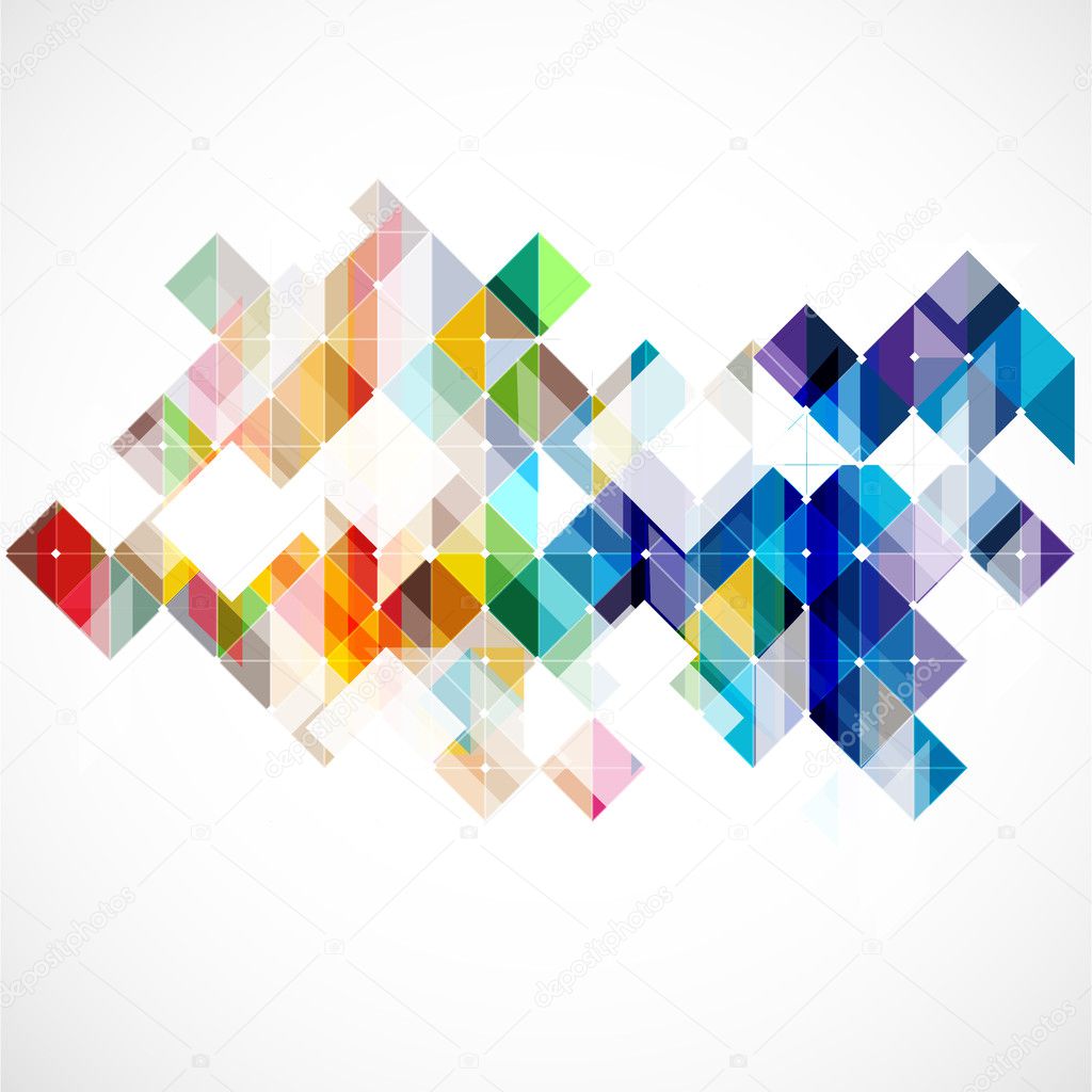 Modern colorful geometric abstract template, Vector illustration