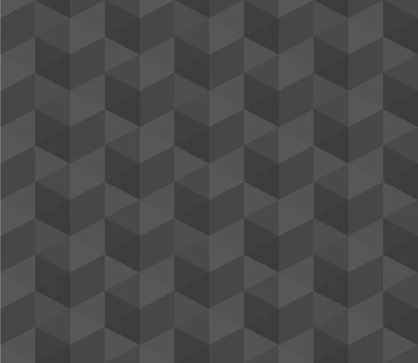 Donker grijze naadloze geometrische patroon achtergrond, vector achtergrond — Stockvector