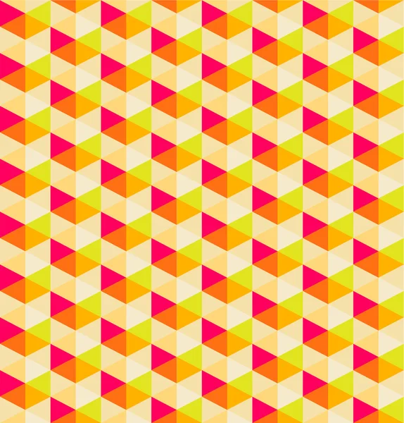オレンジ色の幾何学的なシームレス パターン背景ベクトルの背景 — ストックベクタ