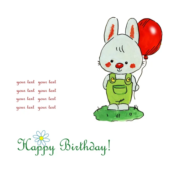 Kırmızı Top ile çizim tavşan