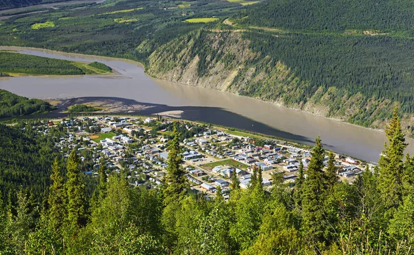 River Yukon Dawson City Territorio Yukón Canadá Klondike Ciudad Fiebre — Foto de Stock