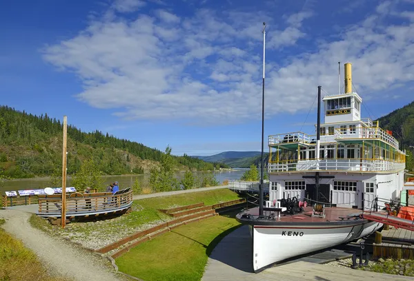 Stern Wheeler Keno Dawson City Construido 1922 Sirvió Río Stewart — Foto de Stock