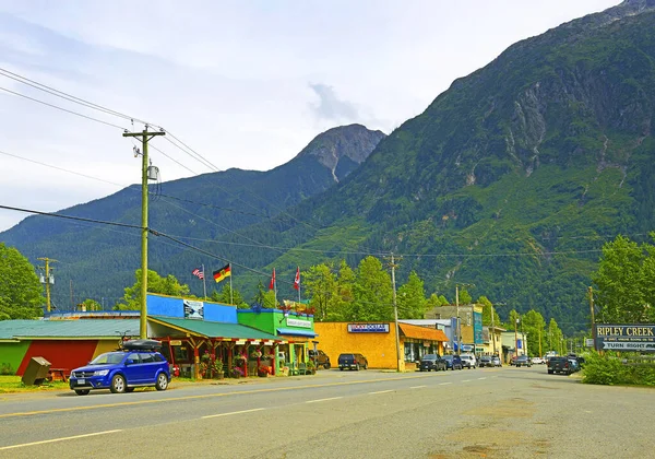 Calle Stewart Stewart Municipio Ubicado Noroeste Columbia Británica Frontera Entre — Foto de Stock