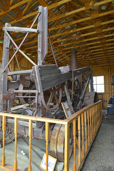 Alte Grubenmaschinen Museum Keno City Liegt Silver Trail Und Erinnert — Stockfoto