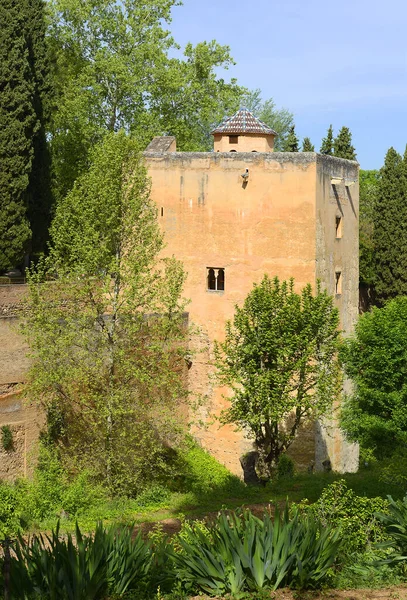 Mura Dell Alhambra Granada Spagna Patrimonio Dell Umanità Unesco — Foto Stock