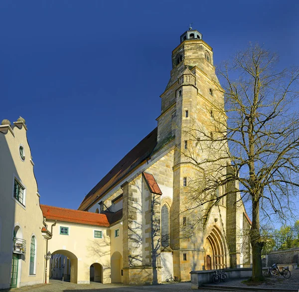 德国巴伐利亚中世纪古城Amberg的街景 — 图库照片