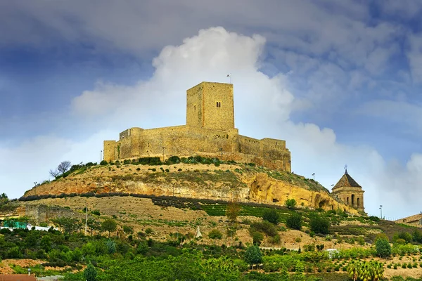 Historiskt Slott Toppen Kullen Alcaudete Spanien — Stockfoto