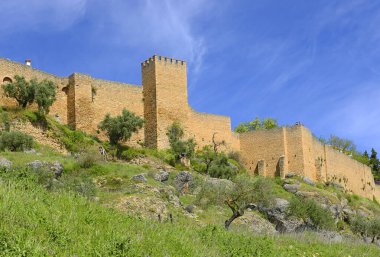 Ronda, eski şehrin tipik mimarisi. Ronda, İspanya 'nın Endülüs eyaletinde yer alan bir şehirdir.