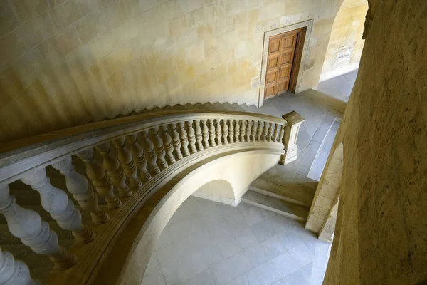 Staircase Palace Carlos Alhambra Granada Andalusia Unesco World Heritage Site — Stock Photo, Image