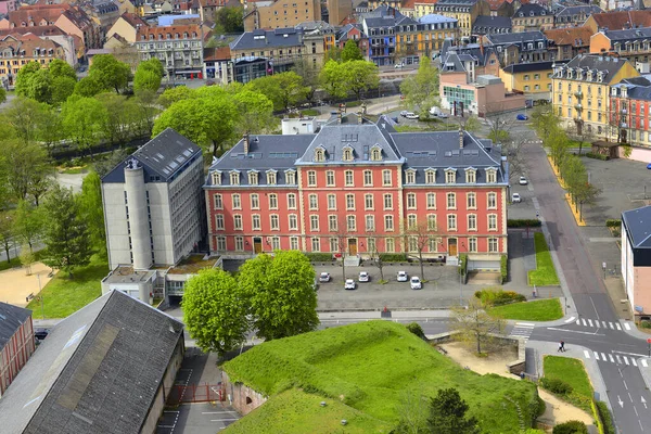 Kilátás Történelmi Belváros Belfort Citadella Franciaország — Stock Fotó