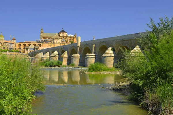 Cordoba Spain Andalusia Roman Bridge Guadalquivir River Unesco World Heritage — Stock Photo, Image