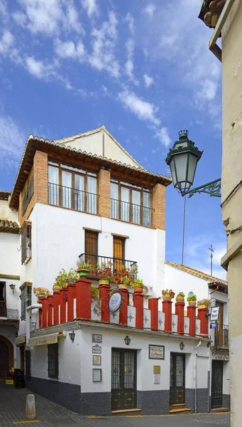 Albaicin Moorish Середньовічний Квартал Традиційна Арабічна Архітектура Гранади Андалусії Іспанія — стокове фото