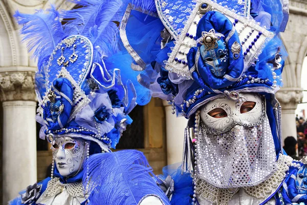 Máscara Colorida Típica Carnaval Veneza Itália — Fotografia de Stock