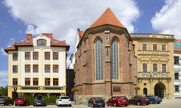 Polonia Brzeg Capilla Puerta Entrada Decorada Del Antiguo Castillo Piast — Foto de Stock