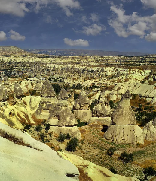 Formacje Skalne Regionu Kapadocji Turcji Wpisane Listę Światowego Dziedzictwa Unesco — Zdjęcie stockowe