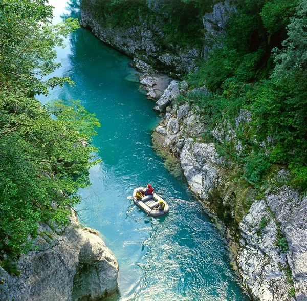 White Water Rafting Rapids River Soca Triglav National Park Slovenia — Stock Photo, Image