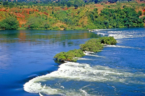 Bílý Nil Bujagali Falls Uganda — Stock fotografie