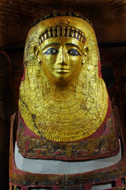 Berlin, Almanya - Yeni Müze Sergisi (Neues Museum). Müze Adası UNESCO Dünya Mirası Alanıdır. Dünyanın en önemli müzelerinden biri.