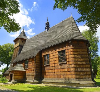 Binarowa, Başmelek Michael 'ın ahşap kilisesi. UNESCO, Polonya 'nın UNESCO Wooden tserkvas, UNESCO Dünya Mirasları Alanı' nın bir parçasıdır.