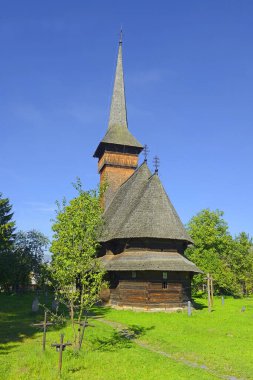 Bocicoel ahşap kilisesi, Bogdan Voda. Bogdan Voda (1968 'e kadar Cuhea) Romanya' nın kuzeyindeki Maramures County 'de bir komün..