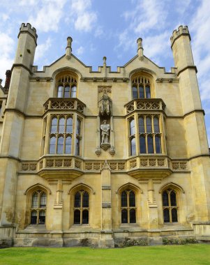 CAMBRIDGE, BİRLİK KINGDOM - King 's College, İngiltere manzarası. Cambridge, İngiltere 'nin Cambridgeshire kentinde bulunan bir üniversite kentidir..