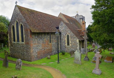 Canterbury, İngiltere - Eski bir mezarlık ve St. Martin Kilisesi Roma zamanında inşa edildi. Burası UNESCO Dünya Mirasları Alanı